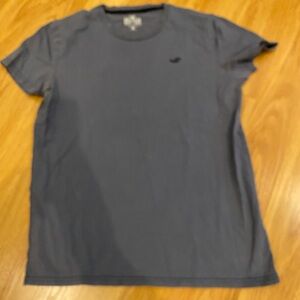 Hollister Casual Blue T-Shirt with Logo